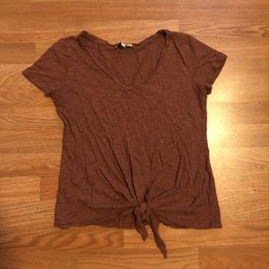 Express Tie Front T-Shirt